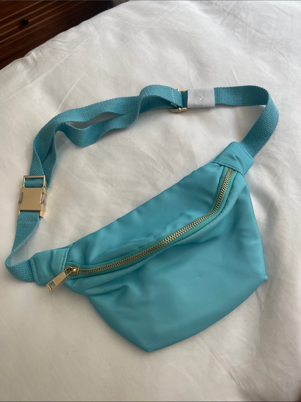Turquoise and Gold Fanny Pack Belt Bag